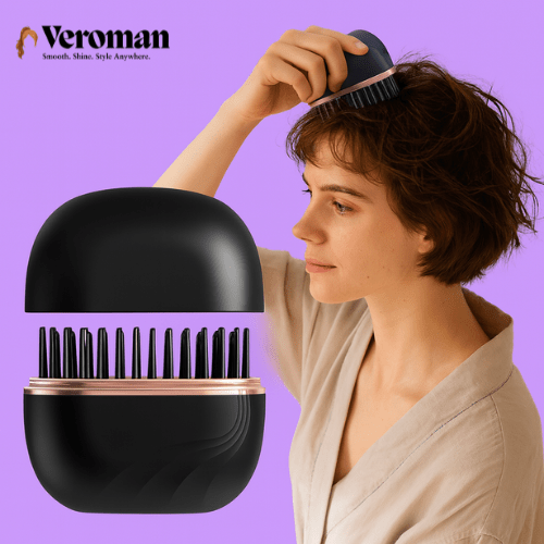 Mini Cordless Hair Straightener Brush - Veroman. All rights reserved.
