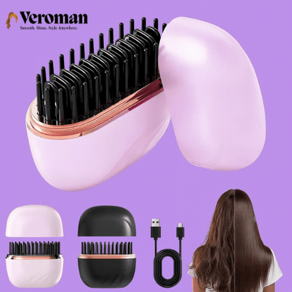 Mini Cordless Hair Straightener Brush - Veroman. All rights reserved.