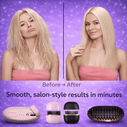 Mini Cordless Hair Straightener Brush - Veroman. All rights reserved.